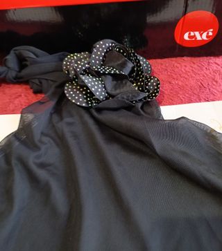 Conjunto elegante negro falda y top 44