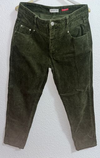 Pantalón pana verde Opposite talla 42