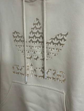 Felpa con cappuccio Adidas Originals bianca