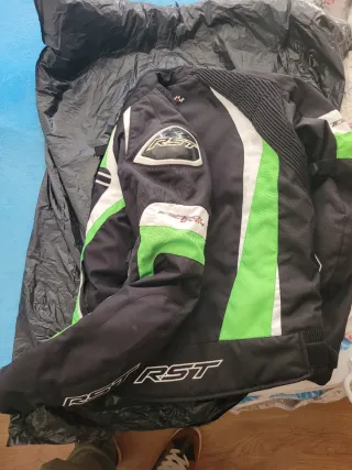 Chaqueta RST TracTech Evo 4 Negra/Verde,talla 56