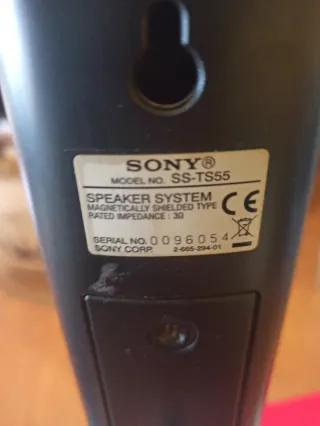 Altavoces Torre Sony Negros y Plateados