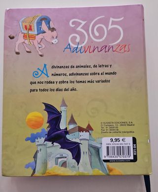 Libro 365 adivinanzas niños Susaeta