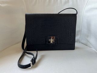 Borsa Gianni Chiarini in pelle nera (SUEDE)