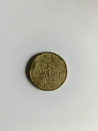 Error Moneda 20 céntimos Francia
