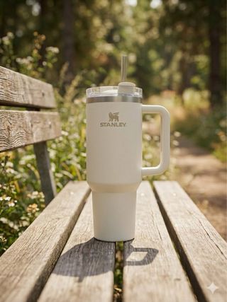 Vaso Stanley con tapa y pajita