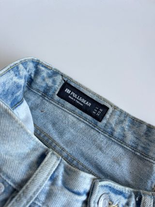 Pull&Bear Pantalón Corto Vaquero Azul