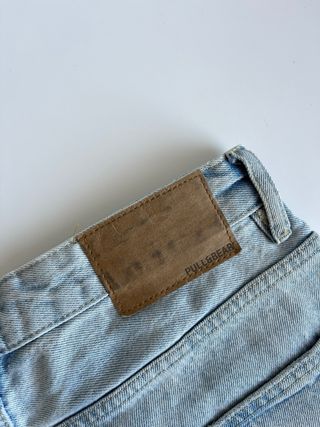 Pull&Bear Pantalón Corto Vaquero Azul