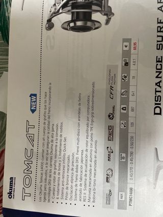 Carrete Okuma Tomcat TMC-14000.