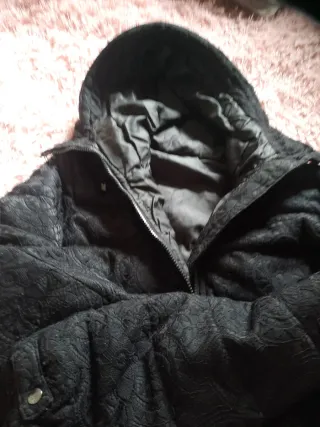 Abrigo Desigual Negro Mujer