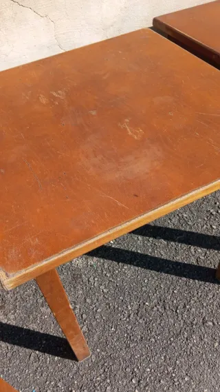 Lote 11 mesas hostelería madera