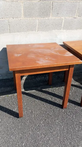 Lote 11 mesas hostelería madera