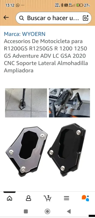 Soporte Caballete BMW R1250 GS