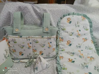 Bolso para carrito de bebé y conjunto colchoneta