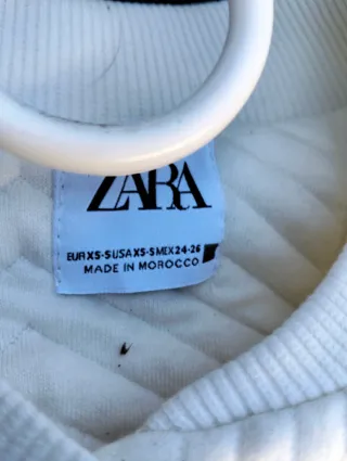 Chaqueta Zara Algodón Blanca