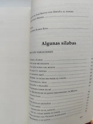 Algunas sílabas antología