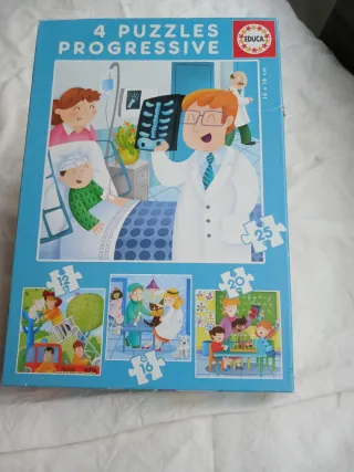Lote 4 Puzzles Progresivos Educa