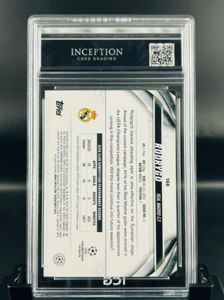 Cromo Rodrygo Topps Jade UCC GM MINT 10 ICG