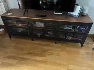 Mueble TV madera y metal