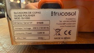 Secadora de copas hostelería Frucosol SV-1000