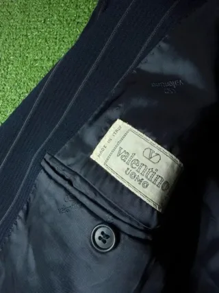 Valentino Blazer Uomo Lana Blu Taglia L