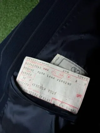 Valentino Blazer Uomo Lana Blu Taglia L