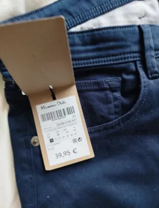 Pantalón Massimo Dutti azul nuevo