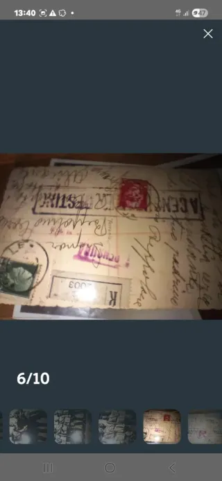Foto Mussolini Guerra Mundial Carta a ALICANTE