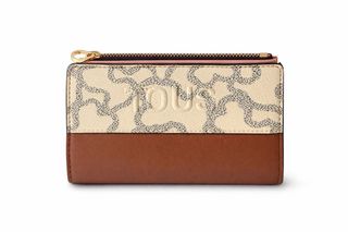 Conjunto Bolso y Monedero Tous Beige/Marrón