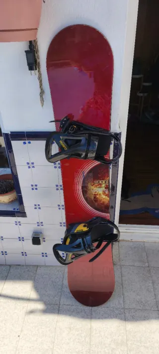 Tabla de Snowboard Burton con Fijaciones y botas