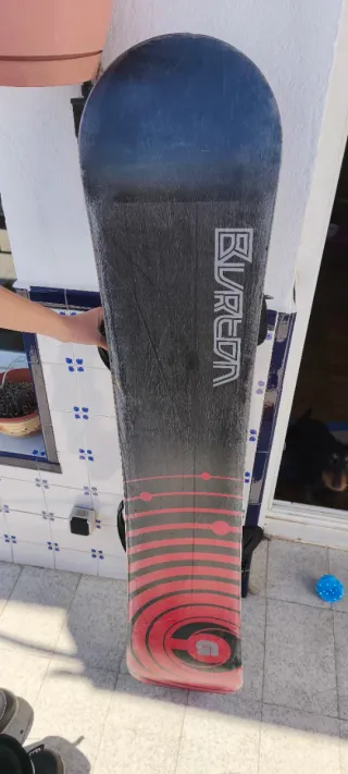 Tabla de Snowboard Burton con Fijaciones y botas