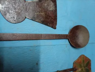 Antiguas Badilas de Hierro y metal