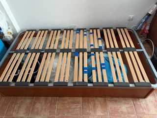 Base Cama Canape 105cm Madera y Metal