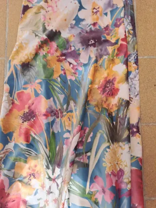 2 Cortinas 140x240 Flores