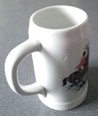 Taza Dae Limoges Porcelana Caza