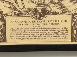Cuadro replica Mapa Antiguo Madrid