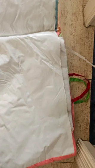 Cuna de viaje plegable naranja + regalo colchon