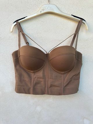 Corpetto di color fango in taglia unica