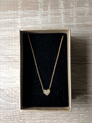 Colgante corazón circonitas