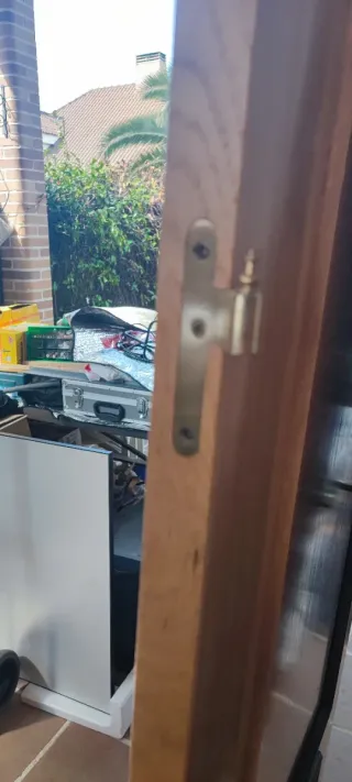 Puerta interior madera maciza