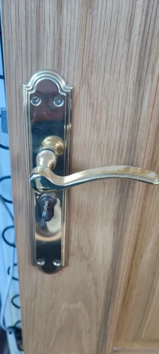 Puerta interior madera maciza