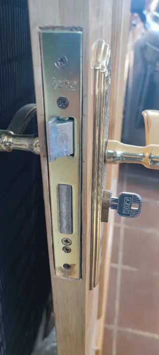 Puerta interior madera maciza