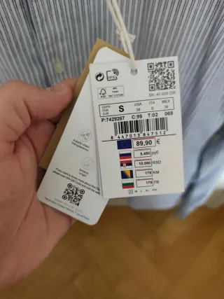 Camisa Pedro del Hierro Rayas Talla S