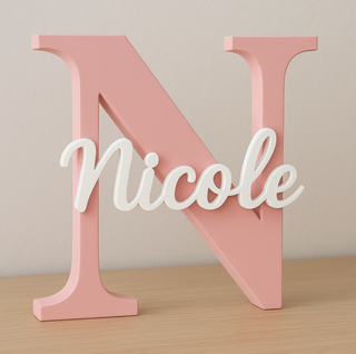 Letras decorativas personalizadas