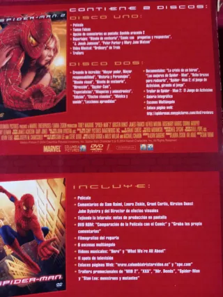 Spiderman 1 y 2 DVD Pack Especial