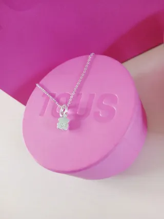 Collar Tous Oso Negro Plata