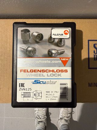 Tornillos antirrobo Sicustar ZVN125 para coche