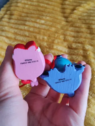 Figuras cerámica Stitch y Ángel