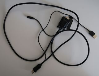 Cable HDMI a VGA + Audio + Adaptador Corriente