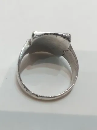 Anillo Plata de Ley y Oro 18k Antiguo