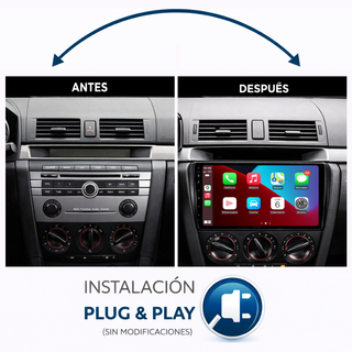 Pantalla GPS Mazda 3 2004-2009 CarPlay AndroidAuto